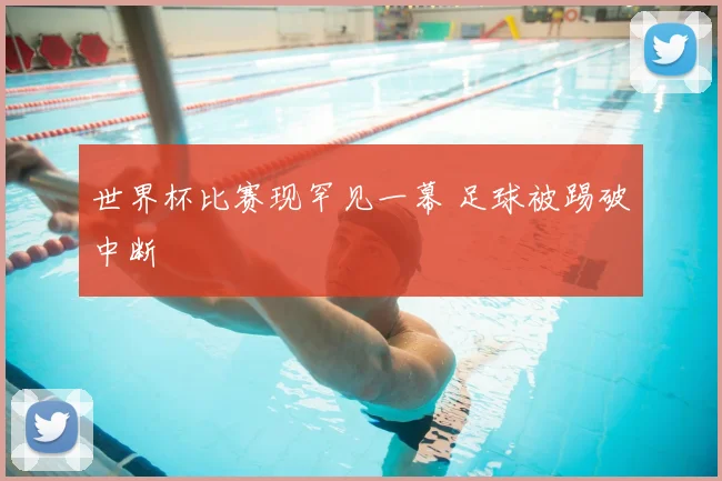 世界杯比赛现罕见一幕 足球被踢破中断