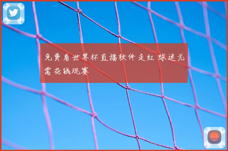 免费看世界杯直播软件走红 球迷无需花钱观赛