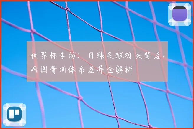 世界杯专访:日韩足球对决背后,两国青训体系差异全解析